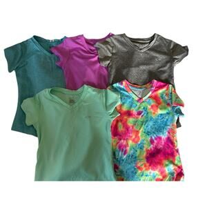 C9 athletic shirt teal purple blue tie dye bundle size 7/8